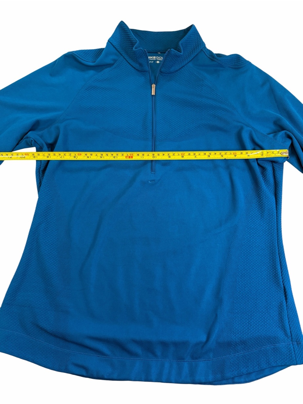 Nike Blue Dri-FIT Golf Quarter-Zip Pullover - Picture 6 of 6